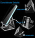 Crpich Phone16 15 14 13 12 11 2 Pack Acrylic Cell Phone Stand, Portable Phone Holder, Clear Phone Stand for Desk