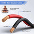 14AWG 1Ft Heavy Speaker Wire to RCA Connector, 2 Pack Speaker Bare Wire Cables to RCA Plugs Adapter Repair Cord for
