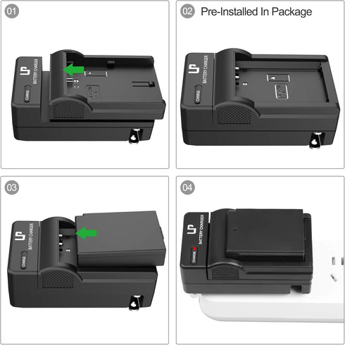 LP LP-E10 Battery Charger Pack - 1-Pack Battery & Charger for Canon EOS Rebel T3, T5, T6, T7, T100, 1100D, 1200D