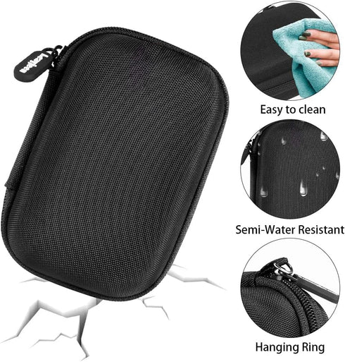 Leayjeen Case for FLEXTAILGEAR Portable Air Pump MP2 Pro/TINY, Holder for Max Pump 2 Pro, Box with Mesh Pocket (Case