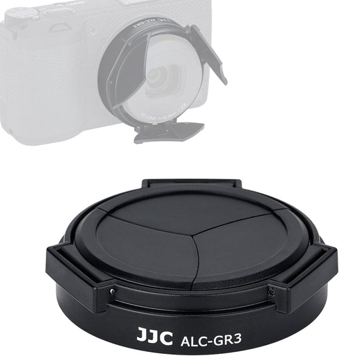 GR3 Auto Lens Cap, JJC ALC-GR3, Opens & Closes Automatically, Compatible with Ricoh GRIII GR 3 Camera