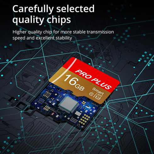 2 Pack Micro SD Card 16GB with SD Adapter, High Speed Memory Card Up to 80Mb/s UHS-I Class 10 for Tablet/Mobile