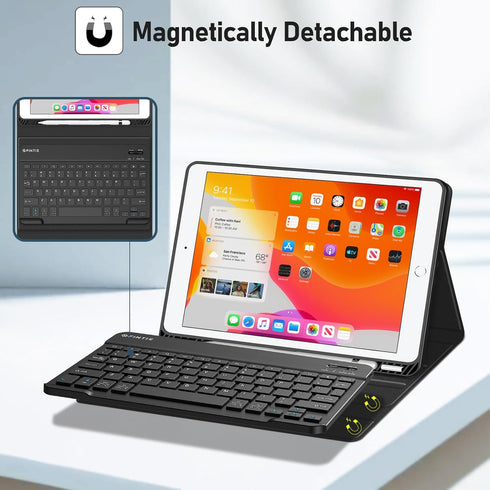 Fintie Keyboard Case for iPad 9th/8th/7th Gen (2021/2020/2019) 10.2 Inch with Detachable Wireless Bluetooth Keyboard
