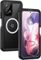 Lanhiem Moto G Power 5G 2024 Case, IP68 Waterproof Dustproof with Built-in Screen Protector, Black/Gray