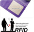 Bocasal Detachable Wallet Case for iPhone 13 Pro Max, RFID Blocking Card Slots, Premium PU Leather, Purple
