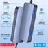 Aoyvsktv 4K@60Hz 8 1 USB C Docking Station Dual HDMI, in Docking Station Dual Monitor for Mac/Dell/HP Laptop, HDMI