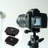 Alrhso 2 Pack 43mm 45mm Tripod Quick Release Plate Camera Mounting Adapter, and Tripods Attachment Compatible with a