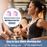 Pink Sport Headphones: Wired Over Ear & In-Ear Earbuds for Kids & Women, Comfortable Earhook Earphones for Gym &