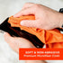 WHOOSH! Microfiber Cleaning Cloth, 3 Pack, 14”x14” Orange, Suitable for Glasses, TV, Car Screen, Laptop, iPad