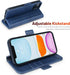 OCASE Retro Series Compatible with iPhone 12 Pro Max Case, PU Leather Flip Folio with Card Slots and Kickstand