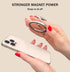 Allengel for MagSafe Ring Holder, Double Magnetic Adjustable Phone Stand Finger Ring Grip Kickstand for iPhone