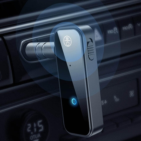 Bluetooth Transmitter Receiver, 2 in 1 Wireless Bluetooth Adapter, Bluetooth Aux Adapter for Car TV Home Stereo, Black