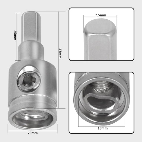 Amp Input Reducer from 0 Gauge to 4 Gauge with Hex Screw Clamp, Includes Extra Screws, Heat Shrink Tubes & Hex Tool for Car Audio Systems 2-Pack