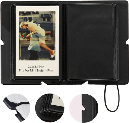 Mini Instant Film Photo Album, Holds 28 Photos for Fujifilm instax Mini 11 9 8 8+ 70 7S 90, White