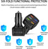 Car Charger Adapter, 6 Ports USB QC3.0 Fast Phone Charger with LED Light Display for All Vehicles
