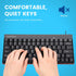 Perixx PERIBOARD-422 Wired USB-C Mini Keyboard, Black, US English Layout, USB Type C Connector