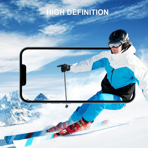 SIBEITU 3 Pack Screen Protector for iPhone 14 Pro, 6.1 Inch HD Clear Tempered Glass Film, 9H Hardness, Scratch