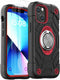 KCJ for iPhone 13 Mini/12 Mini Case 5.4 Inch with Ring Holder, 2 Pack Screen Protector + Camera Lens Protector