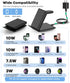 Fast Wireless Charger for Samsung - 2 in 1 Foldable Travel Charging Station, Compatible with Samsung Galaxy Z Flip