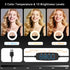 Wowcati 10'' 3 Desk Ring Light with Magnetic Phone Holder, Video Conference Podcast Lighting Kit for Laptop Computer