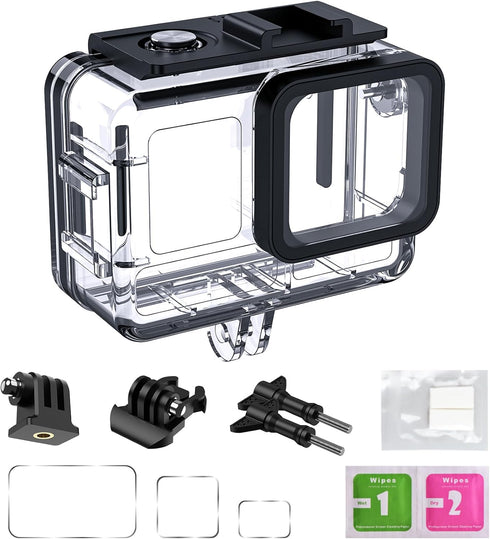 Waterproof Housing Case for Insta 360 Ace Pro, Dive Case with Harden Glass & Aluminum Alloy Frame, 60m