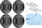 PATIKIL Camera Lens Cap, 4 Pack Center Pinch Front Cover with Cap String for 58mm Thread Lenses