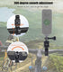 Aluminum Bike/Motorcycle Handlebar Mount for GoPro, AKASO, and Other Action Cameras, 360 Degrees Rotary Mount