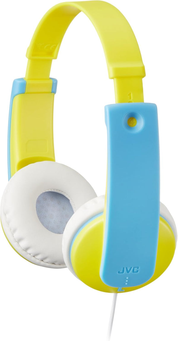 JVC Kids Headphones, Volume Limiter, Kid Safe, Length Adjustable, Toddler Headphones, Fun Stickers Included (HAKD7Y