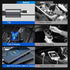 Retractable Car Charger, 4 in 1 Fast Charge Adapter 100W, Retractable Cables for iPhone & Type-C