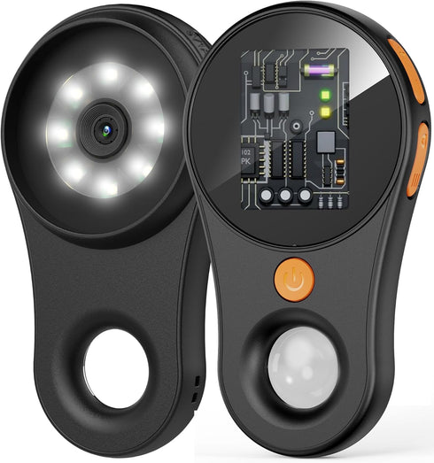 Macro Digital Microscope, Portable Handheld Magnifying Glass, 2.0" Color Screen, 500x Magnification, Rechargeable