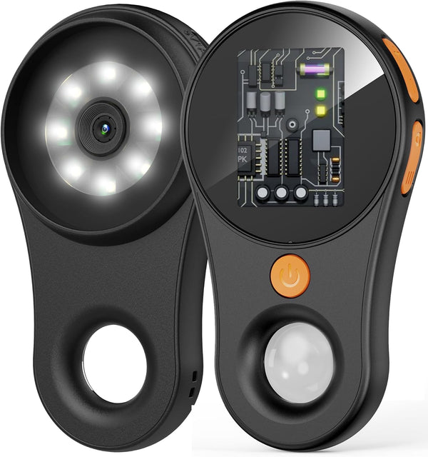 Macro Digital Microscope, Portable Handheld Magnifying Glass, 2.0" Color Screen, 500x Magnification, Rechargeable