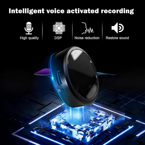 UYYIYY 64GB 300-Hour Voice Recorder | Mini Audio Recorder with Voice Activation Portable Recording Device for Meetings