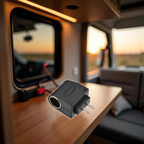 Dwuww 110V 220V 12V Black AC DC Converter Outlet Power Supply AC - to car DC Replacement Car Supplies can be Used