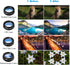 15 in 1 Universal Phone Camera Lens Kit, 18X Telephoto, Wide Angle, Macro, Fisheye, CPL/Flow/Star/Radial Filters