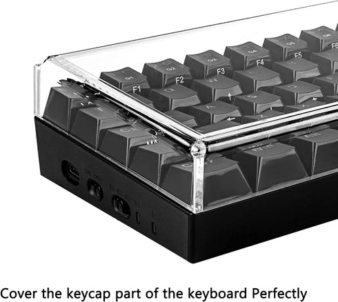 Geekria Premium Acrylic Keyboard Dust Cover for 60% Compact 61 Keys Keyboard Compatible with Razer Huntsman Mini