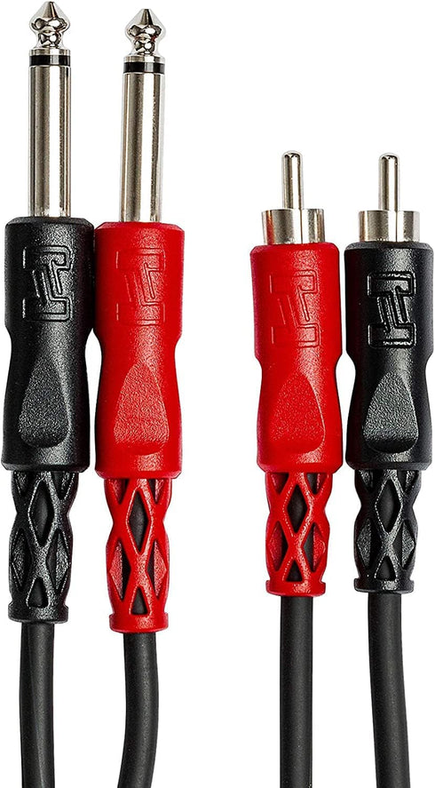 HOSA CPR203 Dual 1/4" to RCA, 3 Meters (9.9 ft)