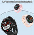 Smart Watch,1.3”Smartwatch for Women(Answer/Make Call), Fitness Tracker with 100+ Sport Modes, IP67 Waterproof, Heart Rate&Sleep Monitor, Activity Tracker for iOS Android (silicone strap, Pink)