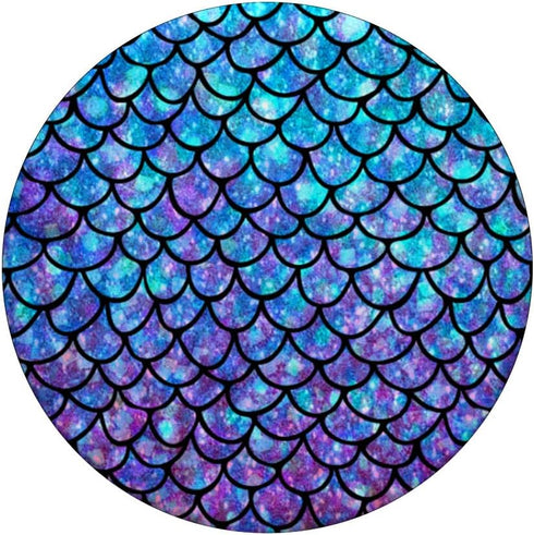 Purple Blue Mermaid Scales PopSockets, Swappable Grip for Phones & Tablets, Adhesive PopGrip