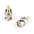 Gold SMA Female to BNC Male Adapter, 4 Pack Coupler, Male to Female Coaxial Connector for RF, SDI, HD-SDI