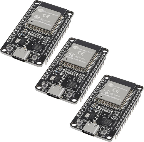 AITRIP 3PCS Type C 30pins CP2102 ESP-WROOM-32 ESP32 Development Board, 2.4GHz Dual-Mode WiFi + Bluetooth