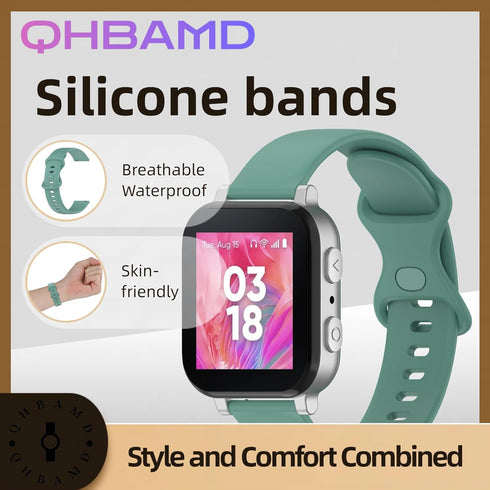 10-Pack Silicone Sport Bands for Gizmo Watch 3 2 1/Gabb Watch 3 2 1, Breathable Waterproof Replacement Straps