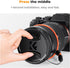 K&F Concept 52mm Lens Cap Cover, 4-in-1 Center Pinch Lens Cover with Anti-Loss Keeper Leash & Microfiber Cleaning Cloth