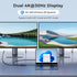 RayCue USB C to Dual HDMI Adapter, 4K@60hz, Type C to HDMI Converter, USB C Hub for MacBook, Laptop