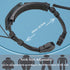 Retevis ETK007 Adjustable Throat Mic Walkie Talkie Headset, Finger PTT Two Earplugs for RT22, RT68, RT21, H-777 (1 Pack)