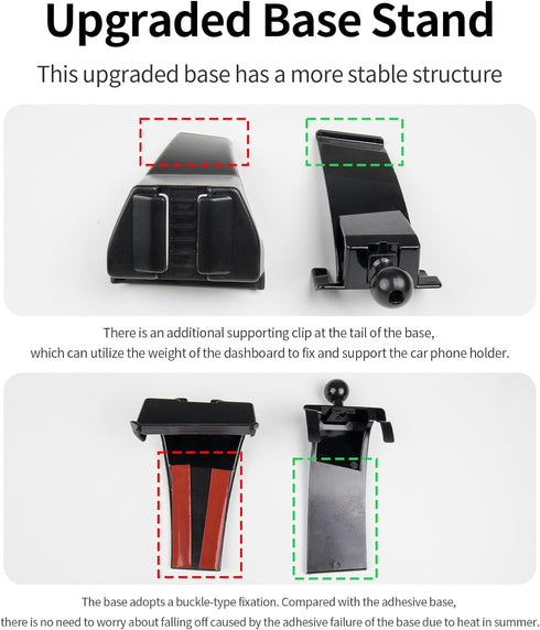 MaserWeller 2014-2019 360 Car Phone Holder for Toyota Highlander Accessories, Rotation Phone Mount Compatible