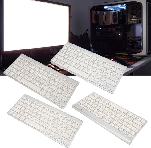 ASHATA Wireless USB-C Keyboard, 2.4g Portable Bilingual Keyboard (French-English) for Desktop and Laptop