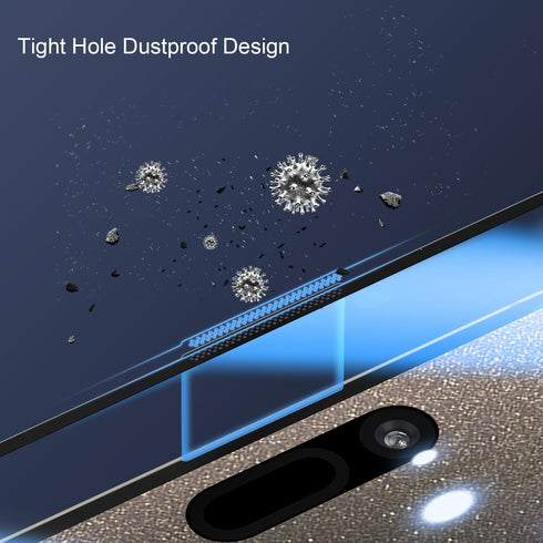 Tempered Glass Screen Protector for iPhone 15 Pro Max - Camera Lens Protector Metal Ring Sticker for Magsafe