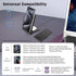 2 in 1 Wireless Charger, Foldable 20W Fast Charging Stand for iPhone 15/14/13/12/X and AirPods, Dual Phone Station