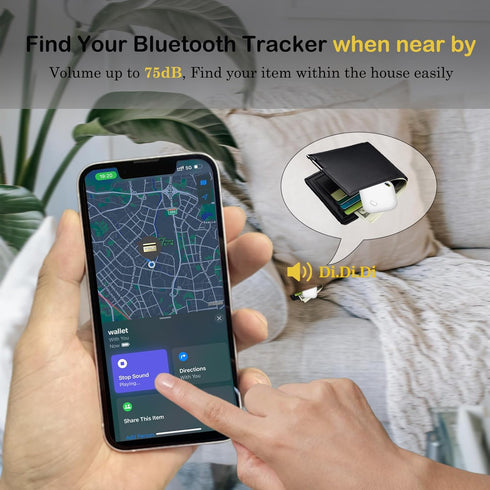 Key Finder & Tracker, Bluetooth Tracker for Apple Find My (iOS Only), Item Tracker Tag, 1Pack