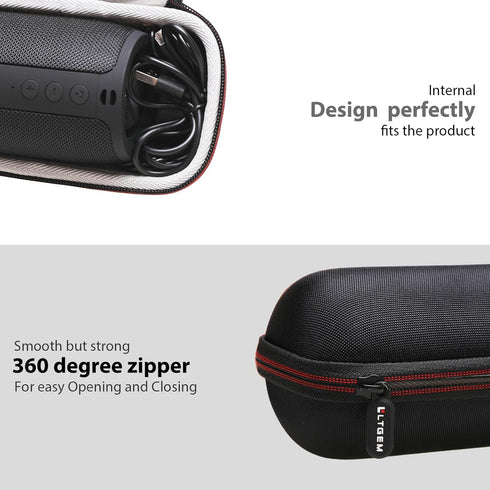 LTGEM Bluetooth Speaker Case Compatible with MusiBaby Bluetooth Speakers, Hard Storage Travel Protective Carrying Bag